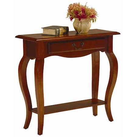 Traditional Console Table with Drawer and Shelf